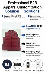 Gilet da Uomo Autunno/Inverno con Logo Personalizzato - <span class=keywords><strong>Giacca</strong></span> Smanicata Leggera con Collo Alto (Di Tendenza, Business e Uso Quotidiano) - Product Image 2