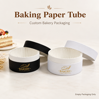 Tubo de Papel Kraft con Logotipo Personalizado, Apto para Horno a 200°C, para Empacar Mini Pasteles, Snacks y Alimentos para Mascotas - Cajas Ecológicas para Pasteles al por Mayor