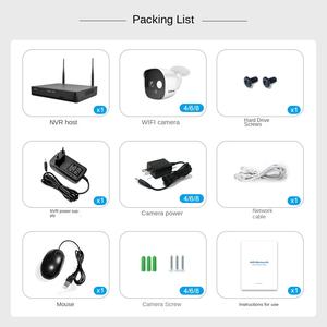NVR Kamera Sistemi 2 Milyon İç Mekan <span class=keywords><strong>IP</strong></span> 1080P HD Tuya Wi-Fi Gece Görüşlü Çift Yönlü Sesli Kamera Seti NVR Sabit Disk Uzaktan İzleme - Product Image 4