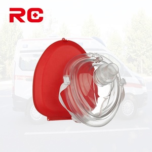 Vendita all'ingrosso della fabbrica di ventilazione per adulti Cpr maschera di salvataggio CustomizableAdult CPR viso Cpr maschera con borsa rossa - Product Image 2