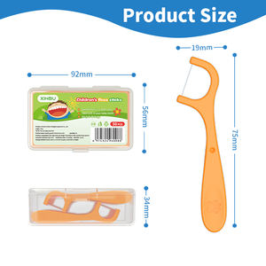 Per bambini adulti filo interdentale menta frutta inodore sapore di alta qualità sottile doppia linea singola avvolto Logo personalizzato etichetta privata - Product Image 4