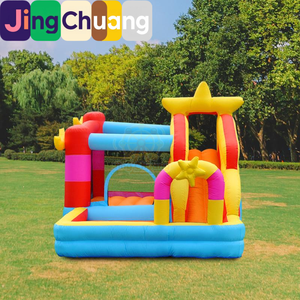 Château gonflable pour enfants Jumping Di XINGX, lit de saut, aire de jeux, trampoline, petit toboggan extérieur, château de jeu JingChuang - Product Image 2