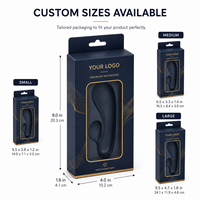 Caja de Empaque Personalizada para Masajeador Femenino, Juguetes Sexuales para Adultos, Caja Pequeña de Papel para Vibrador con Orificios para Colgar y Ventanas Transparentes