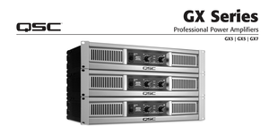 Ultimi Amplificatori Originali QSC Serie GX di <span class=keywords><strong>Classe</strong></span> <span class=keywords><strong>B</strong></span> di Alta Qualità con Potenza di Uscita di 300W - Product Image 6