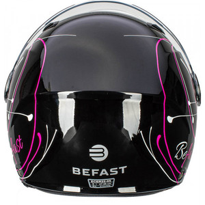 Befast Flipper III <b>kid</b> jet <b>helmet</b> Black Fuxia White XL - Product Image 4