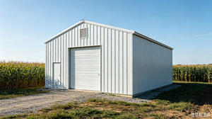 Abri de garage en acier au design moderne, facile à assembler, entrepôt métallique pour usage domestique, abri de voiture résistant au vent - Product Image 5