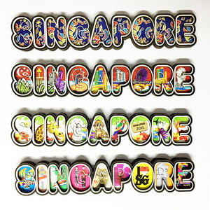 Magnete Frigorifero 3D Singapore Merlion - Souvenir Di Viaggio Artigianale In Metallo - Dimensioni 8x8 Cm - Decorazione Casa Regalo - 3