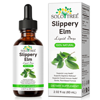SOLOTREE Gouttes liquides végétaliennes sans alcool à base d'écorce d'orme rouge pour la santé pulmonaire et le soutien immunitaire – Complément d'extrait d'orme rouge