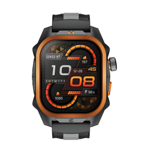 Montre connectée RACER 5 Pro à marque privée, écran AMOLED 1,95 pouces, moniteur de fréquence cardiaque et d'humeur, suivi du sommeil, enregistrement des itinéraires sportifs, boussole, fournisseur OEM - Product Image 1