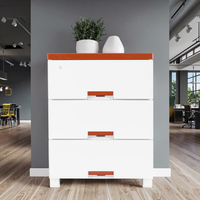 Armoire de rangement modulaire en plastique OEM, 3 compartiments, armoire colorée pour chambre à coucher, pour enfants et adultes