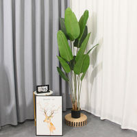 Vente en gros d'arbres artificiels en PU de haute qualité, bananiers et palmiers du voyageur, 160 cm, décoration intérieure et extérieure pour jardin