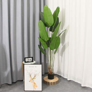 Vente en gros <span class=keywords><strong>d</strong></span>'arbres artificiels en PU de haute qualité, bananiers et palmiers du voyageur, 160 cm, <span class=keywords><strong>d</strong></span>écoration intérieure et extérieure pour jardin - Product Image 6