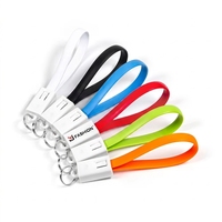 Cargador de Llavero Portátil 2 en 1, Colorido, Mini, Carga Rápida 3A, con Anillo para Llaves, Regalo Promocional para Teléfono Móvil, para Uso con Banco de Energía