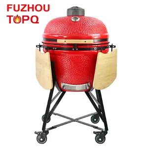 Topq Outdoor Keuken 25 Inch Grote Keramische Bbq Roker Kamado Grills