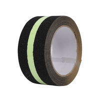 Ruban PVC noir antidérapant bande photoluminescente lumineuse givrée fluorescente étanche sensible à la pression 5m pour avertissement