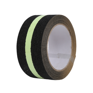 Cinta de PVC negra antideslizante, tira fotoluminiscente, luminosa, esmerilada, <span class=keywords><strong>fluorescente</strong></span>, impermeable, sensible a la presión, 5M para advertencia - Product Image 3