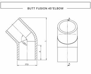DN90 pe100 파이프 피팅 페 전기 융합 hdpe 전기 융합 <span class=keywords><strong>45</strong></span> 도 팔꿈치 - Product Image 3