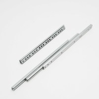 Glissière de tiroir Hifuing 17 mm à double couche, extension simple, à roulement à billes, pour armoire, placard, meuble