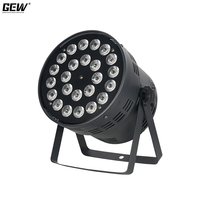 Projecteur LED Par DMX Wash RVBWAUV 6-en-1 (24x) pleine couleur pour scène, concert et spectacle
