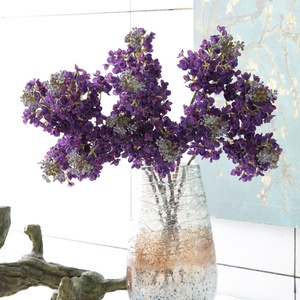 Flor de Lila Artificial Estética Mejorada, Impresa en 3D, con Cinta de Goma y Pétalos en Capas de Doble Ramificación para <span class=keywords><strong>Fondo</strong></span> de Boda de Lujo - Product Image 3