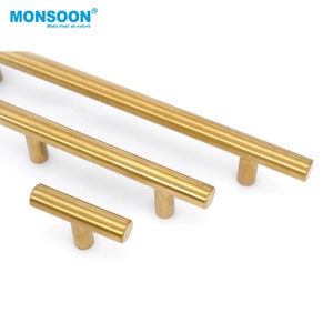 Grande poignée de porte principale en métal, poignée en T, longue, en acier inoxydable, levier pour armoire, chambre à coucher, entrepôt, design moderne - Product Image 2