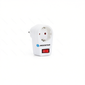 Aigostar German <b>Plug</b> Adapter 16A White <b>With</b> <b>Switch</b> 250V 3680W PP Material - Product Image 1