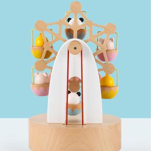 Nouveautés : Boîte à musique en bois avec animaux, jouets éducatifs, décoration, mini-cadeaux musicaux à manivelle en bois pour enfants, garçons et filles - Product Image 5