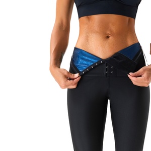 Leggings d'entraînement de taille de sauna <span class=keywords><strong>pour</strong></span> femmes, tissu polymère plus mince <span class=keywords><strong>pour</strong></span> l'entraînement - Product Image 1