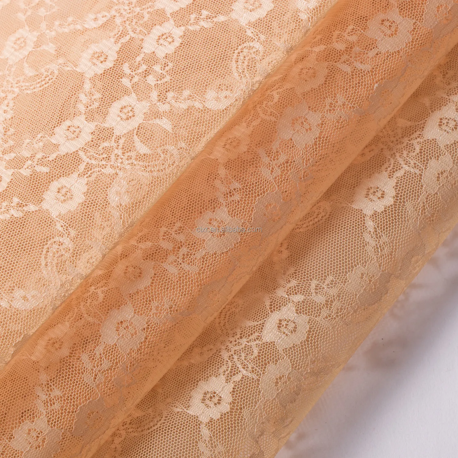 Hochwertig bestickt Blume gestrickt Polyester 3D Harter Tülle schlichtes Muster Netzstoff für Hochzeitskleider