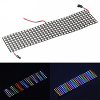 WS2812B RGB-LED Digitaler Flexibler Individuell Adressierbarer Panel-Lichtstreifen WS2812 8x8 16x16 8x32 Modul-Matrix-Bildschirm 5V