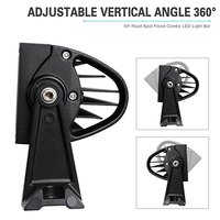 Accessoires de voiture Barre lumineuse LED droite à double rangée avec lentille 4D Barres lumineuses à LED tout-terrain Feux de route 4x4