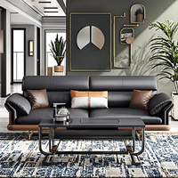 Canapés de direction contemporains de luxe pour réception de bureau, salle d'attente, hall d'accueil en cuir, salle de visiteurs, mobilier artistique personnalisable