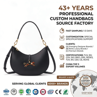 Sac à bandoulière hobo en cuir PU lisse noir jais avec pendentif léopard, élégant et chic pour femme, sac à main de luxe pour usage quotidien, personnalisable OEM