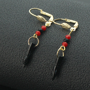 Pendientes de Protección Ocular Figa Hand 21, Joyería de Temporada, Azabache Simulado - Product Image 2