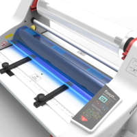 Laminadora en Frío y Caliente Semiautomática de Una o Dos Caras, Modelo 350DL, Versión Mejorada de la Pequeña A3, 60X38X38, Venta al Por Mayor