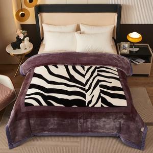 Personalizado 1 Uds sábana gris franela Raschel colcha impresión manta proveedor - Product Image 5