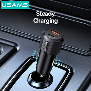 Cargador de Coche USAMS CC283 Personalizado de 60W con Puerto USB QC3.0 PD 30 de Carga Rápida Tipo C <span class=keywords><strong>para</strong></span> <span class=keywords><strong>iPhone</strong></span> 16 15 14 <span class=keywords><strong>13</strong></span> 12 <span class=keywords><strong>Pro</strong></span> <span class=keywords><strong>Max</strong></span> - Product Image 5