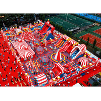 Nouvelle structure gonflable KARRY Fun City pour adultes, château gonflable géant en PVC, parc d'attractions, aire de jeux gonflable pour enfants