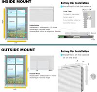 Cortinas de alta calidad, persianas y persianas de nido de abeja celulares plisadas no tejidas motorizadas, persianas de ventana, persianas inalámbricas