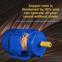 Moteur asynchrone triphasé YE3 à fil de cuivre 10 kW certifié ISO9001 460/480V, efficacité IE3 pour pompes/broyeurs/déchiqueteurs