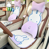 Original Miffy Vier-Jahreszeiten Universal Silikon-Gel & Schwamm Atmungsaktives Cartoon-Autositzkissen OLIVER Fit