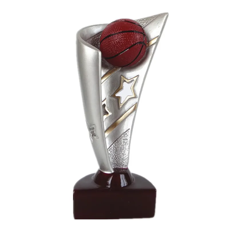 Shunxu polyresin nhà máy trực tiếp tùy chỉnh bóng rổ giải thưởng Trophy đồ trang trí thủ công