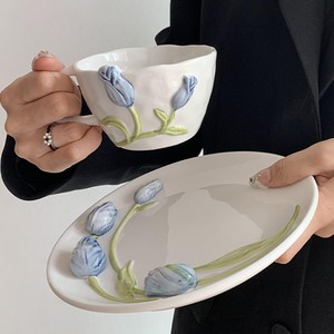 Cuillères <span class=keywords><strong>en</strong></span> céramique peintes <span class=keywords><strong>à</strong></span> la main Ins, couverts <span class=keywords><strong>en</strong></span> céramique, <span class=keywords><strong>cuillère</strong></span> <span class=keywords><strong>à</strong></span> <span class=keywords><strong>café</strong></span> pour salade de yaourt, tulipe, vaisselle design <span class=keywords><strong>Cuillère</strong></span> mignonne avec tasses Soucoupes - Product Image 6