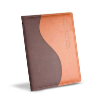Menu en cuir PU double texture de haute qualité avec bande élastique, menu de restaurant, dossier de menu en cuir personnalisé