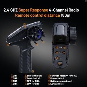 Coche RC BX-12 2.4G 4WD con Motor sin Escobillas, Chasis Metálico, Modelo de Vehículo Todoterreno de Carreras, Juguete de Regalo para Niños, 70KN/H, Escala 1/12 - Product Image 4