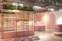 Présentoir de Table de Parfum Sur Mesure Meuble Décoratif pour Magasin de Maquillage Présentoir de Magasin de Cosmétiques en Bois Personnalisé pour Soins de la Peau