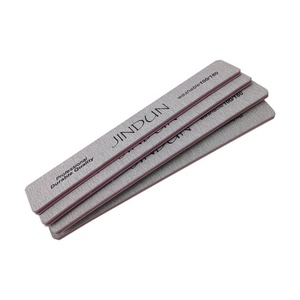 Nhà sản xuất vuông Zebra Nail tập tin Grit 80/80 100/180 màu xám trắng Emery Board Lime Nail Salon tập tin - Product Image 4