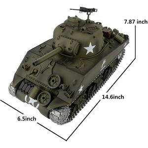 Henglong 3898 Pro 7.0 Version 2.4GHz Radio Control 1/16 Échelle Modèle Tank Fight M4A3 <span class=keywords><strong>Sherman</strong></span> RC Tank Battle Army Vehicle - Product Image 3
