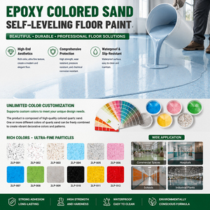 Liquid Stone Effect Flooring Epoxy Resin <b>Colored</b> <b>Sand</b> Self Leveling Floor Coating Paint Marble Effect - Product Image 6