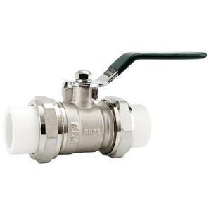 Válvula de Bola PPR de Doble Unión, Interruptor de Fusión en Caliente, Tubería de Agua de Cobre de 15 mm, DN20, 4/6/1.5/2 Pulgadas, Estructura de Control Manual, Personalizable OEM - Product Image 1